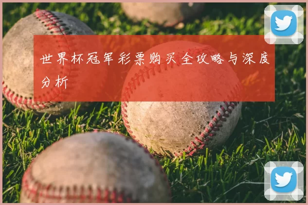 世界杯冠军彩票购买全攻略与深度分析