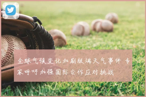 全球气候变化加剧极端天气事件 专家呼吁加强国际合作应对挑战