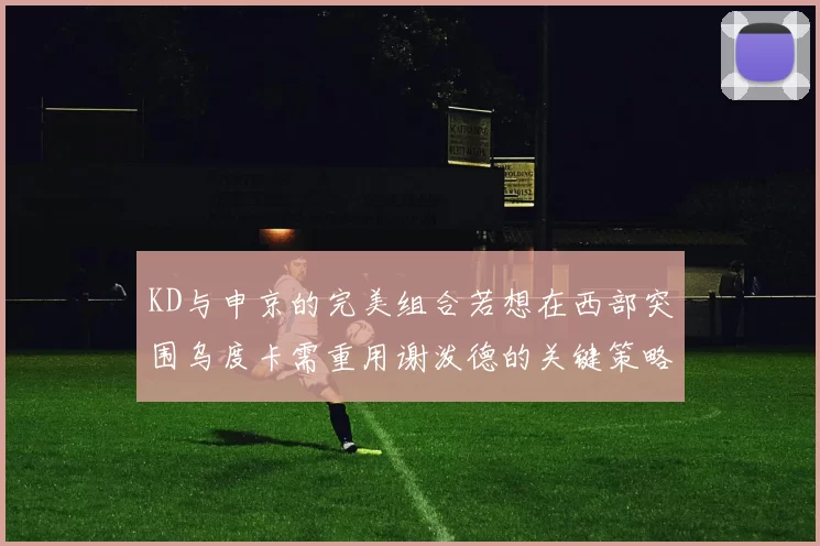 KD与申京的完美组合若想在西部突围乌度卡需重用谢泼德的关键策略