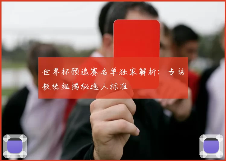 世界杯预选赛名单独家解析:专访教练组揭秘选人标准