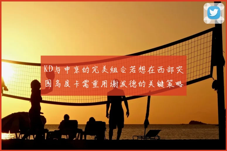 KD与申京的完美组合若想在西部突围乌度卡需重用谢泼德的关键策略
