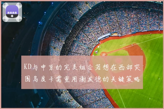 KD与申京的完美组合若想在西部突围乌度卡需重用谢泼德的关键策略